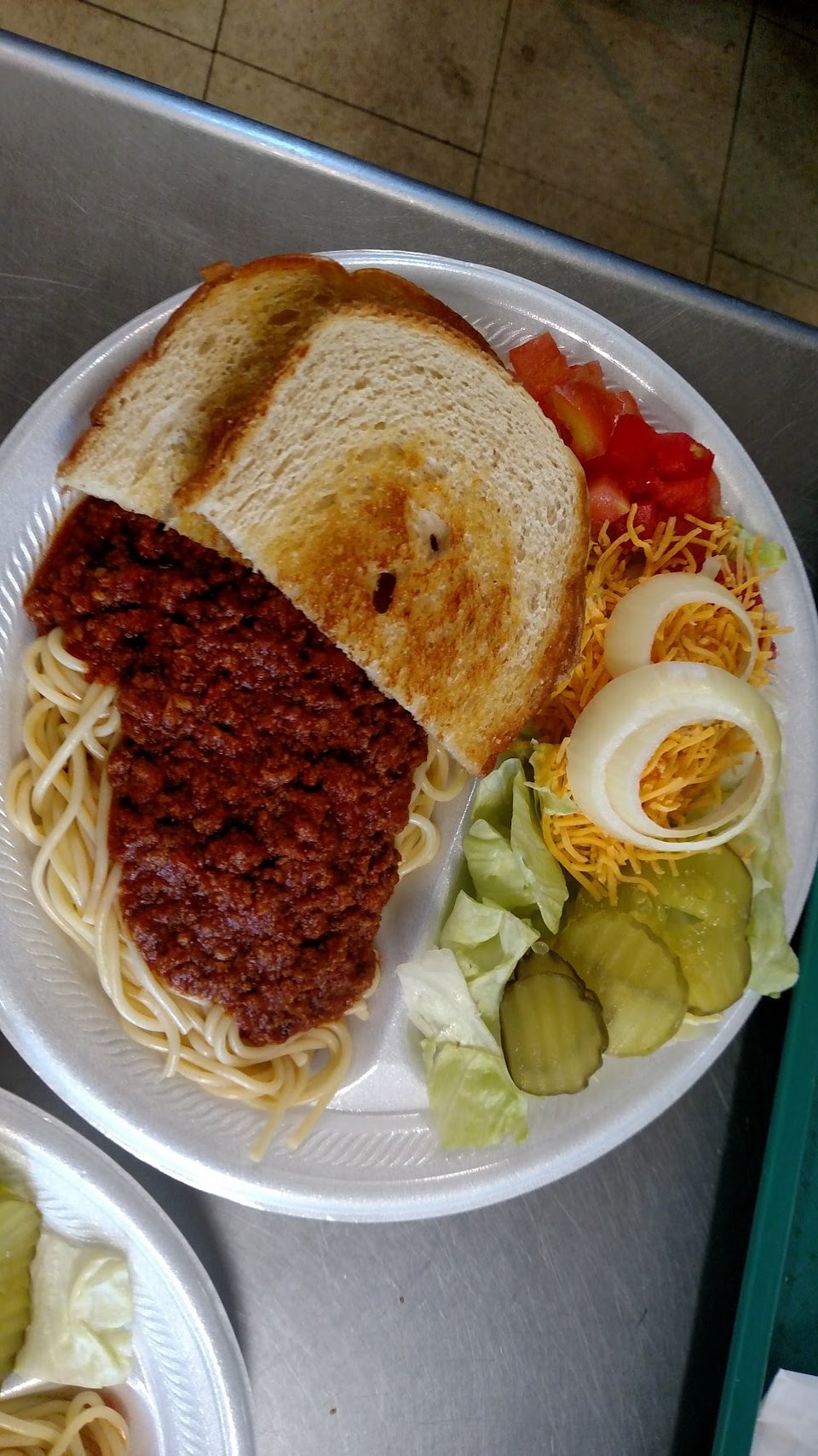 Salad and Garlic Toast