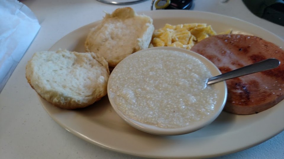 Ham Grits Eggs